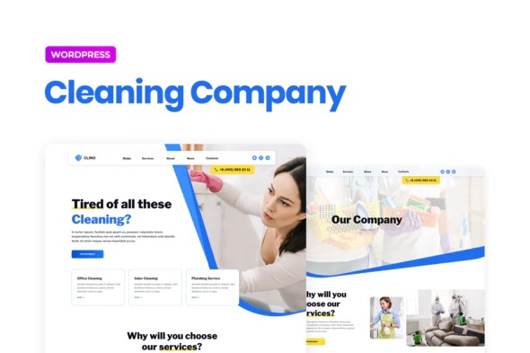 Clino - Cleaning Business Elementor Template Kit