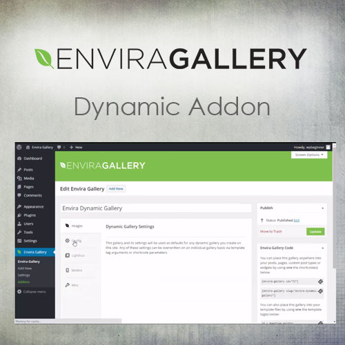 Envira Gallery Dynamic Add-On
