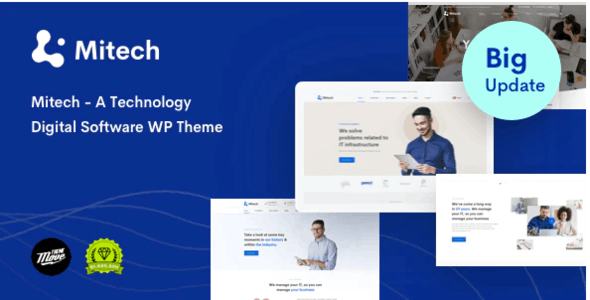 Mitech - Technology IT Solutions - Services WordPress Theme