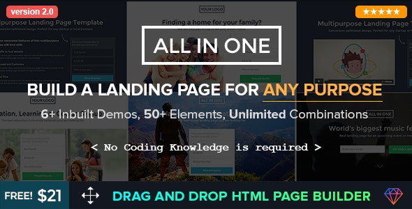 Multipurpose Landing Page Template - All in One