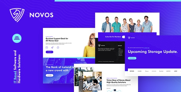 Novos - IT Company - Digital Solutions WordPress Theme