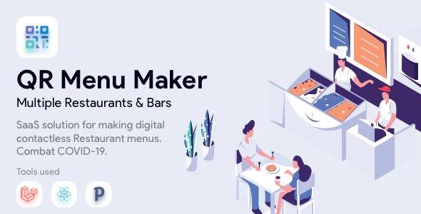 QR Menu Maker - SaaS - Contactless Restaurant Menus GPL
