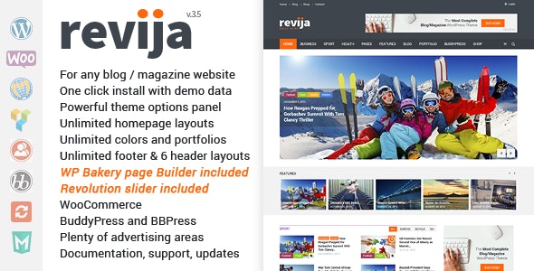 Revija - Blog - News WordPress Theme