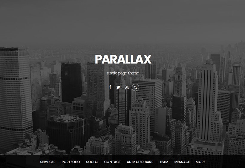 Themify Parallax WordPress Theme GPL