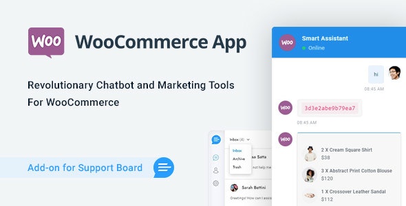 WooCommerce Chat Bot - Marketing App for Support Board