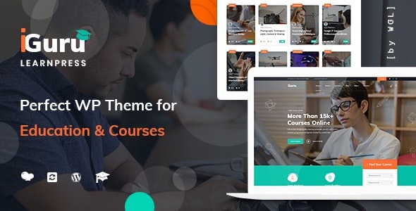 iGuru - Education - Courses WordPress Theme