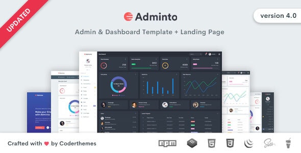 Adminto - Responsive Admin Dashboard