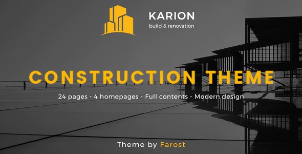 Karion - Construction - Building WordPress Theme