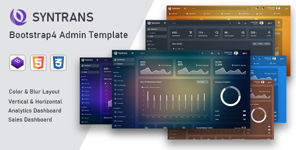 Syntrans - Bootstrap Admin Template