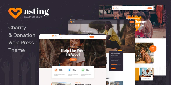Asting - Charity - Donation WordPress Theme