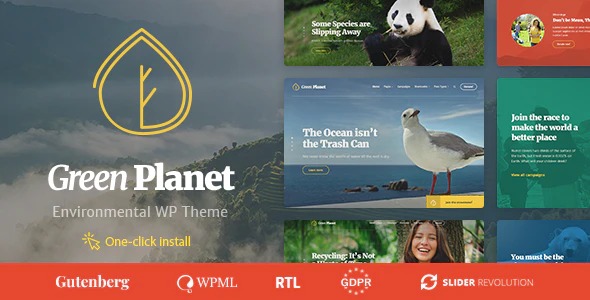 Green Planet - Ecology - Environment WordPress Theme