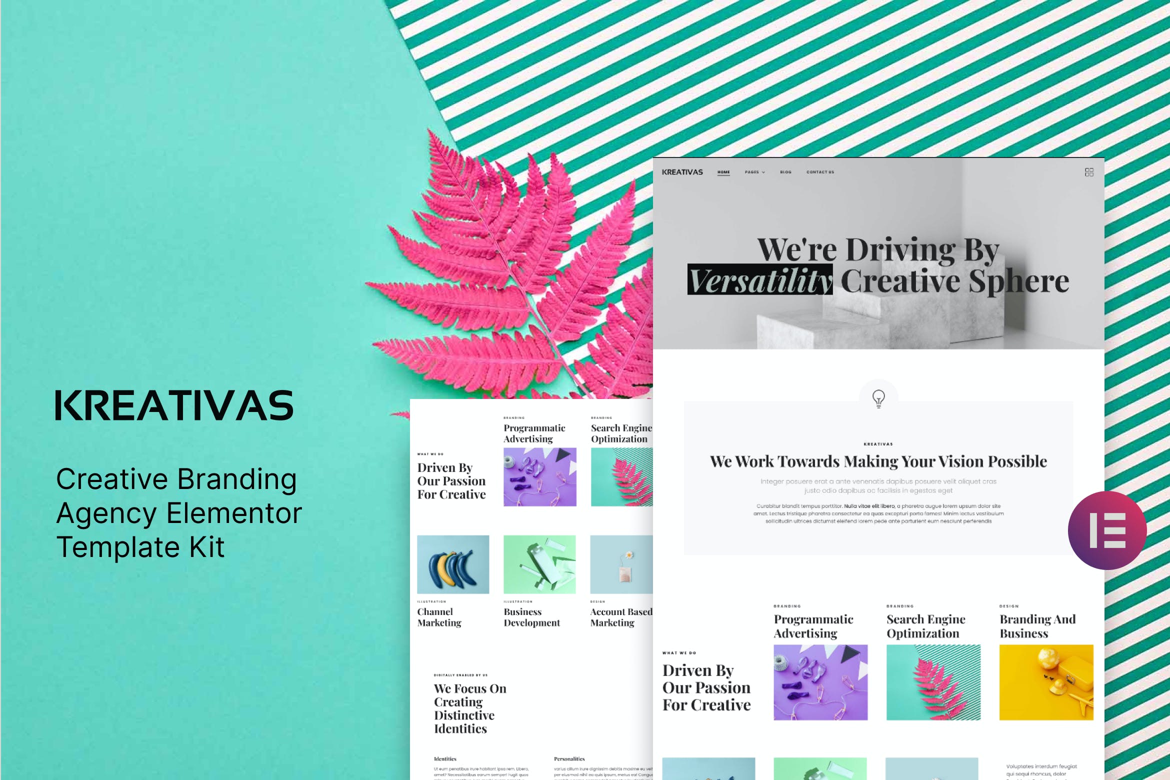 Kreativas - Creative Branding Agency Elementor Template Kit