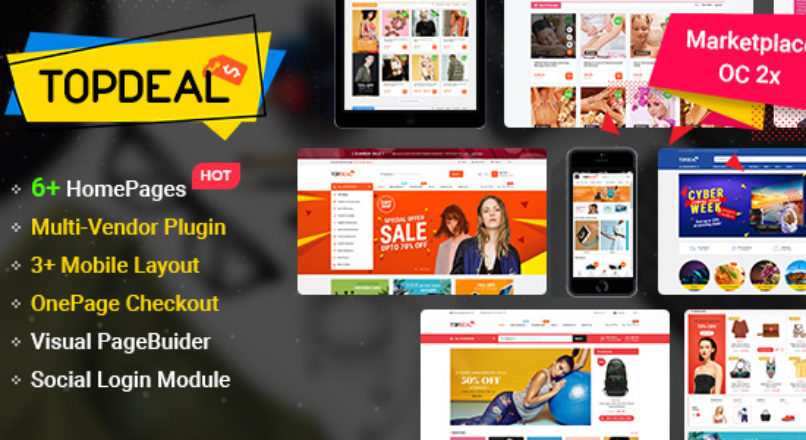 TopDeal - MarketPlace |- Multi Vendor Responsive OpenCart - Theme with Mobile-Specific Layouts