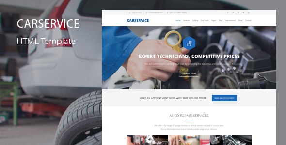 Car Service- Mechanic Auto Shop WordPress