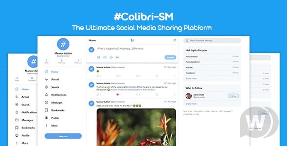ColibriSM - The Ultimate PHP Modern Social Media Sharing Platform