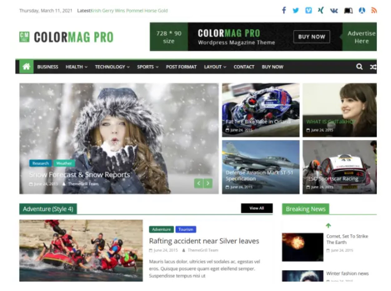 ColorMag Pro - Magazine - News Style WordPress Theme