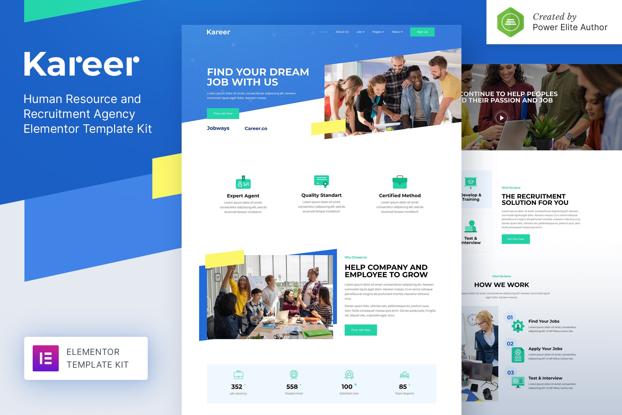 Kareer - Human Resource - Recruitment Agency Elementor Template Kit