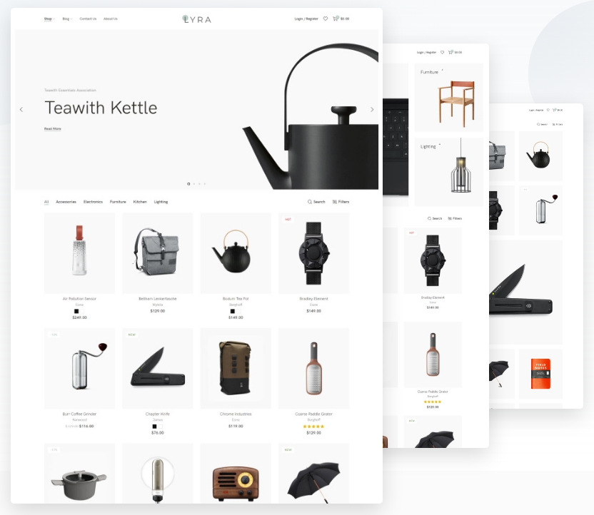 Lyra - Clean eCommerce Theme With Minimalist Design