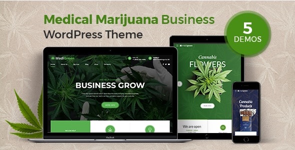 MediGreen - Medical Marijuana - Dispensary WordPress Theme GPL