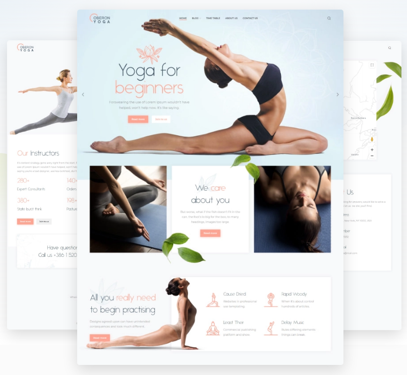 Oberon - Corporate Theme For Yoga And Health Care