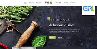 Rhea - Restaurants and Reservations Corporate Theme