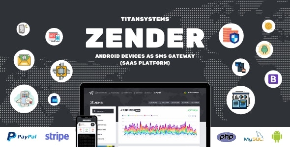 Zender - Android Mobile Devices as SMS Gateway (SaaS Platform)