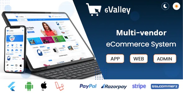 valley Multi-Vendor E-commerce - Complete eCommerce Mobile App