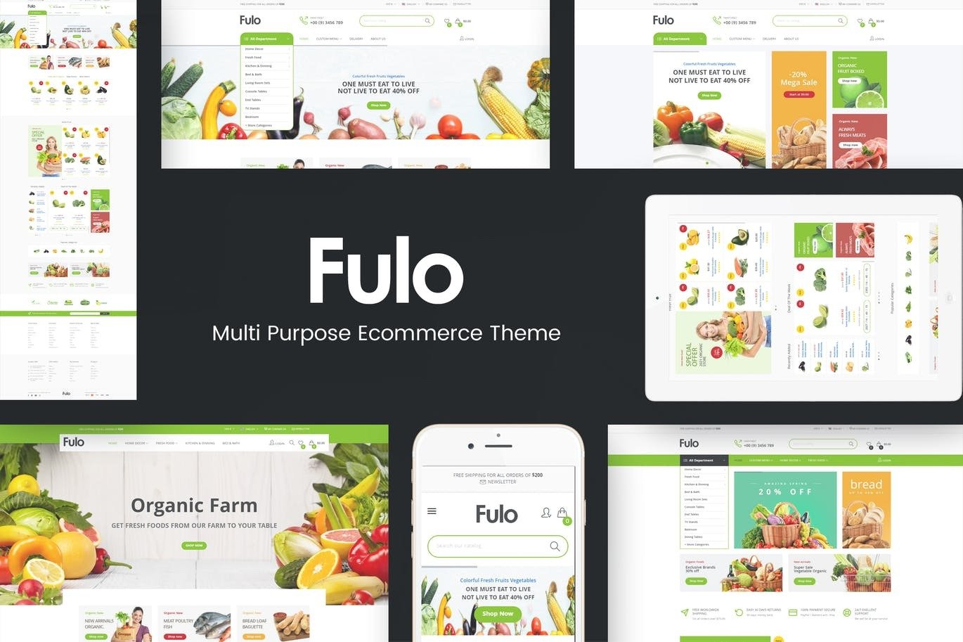 Fulo - Organic - Food Responsive Prestashop Theme