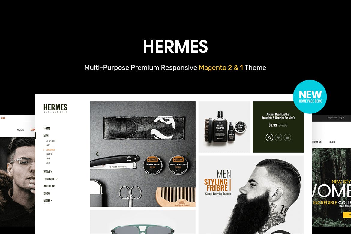 Hermes - Multi-Purpose Premium Responsive Magento - Theme