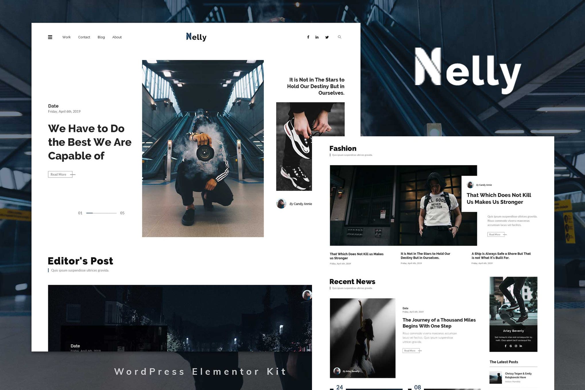Nelly - Blog - Magazine Elementor Template Kit