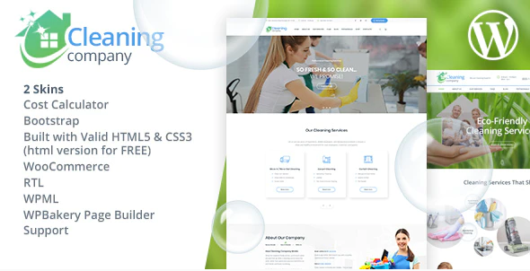 Cleaning Services - Cleaning WordPress Theme