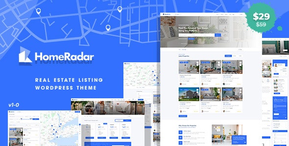 HomeRadar - Real Estate - Listing WordPress Theme