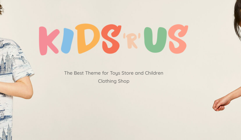 Kids 'R' Us Toy Store and Kids Clothes Shop Theme