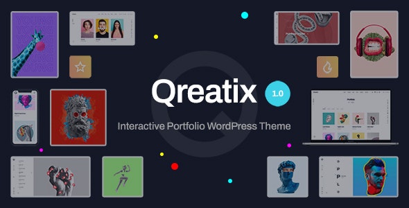 Qreatix - Interactive Portfolio WordPress Theme