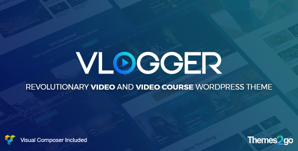 Vlogger Professional Video - Tutorials WordPress Theme
