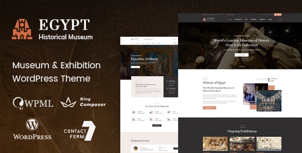 Egypt - Museum - Exhibition WordPress Theme