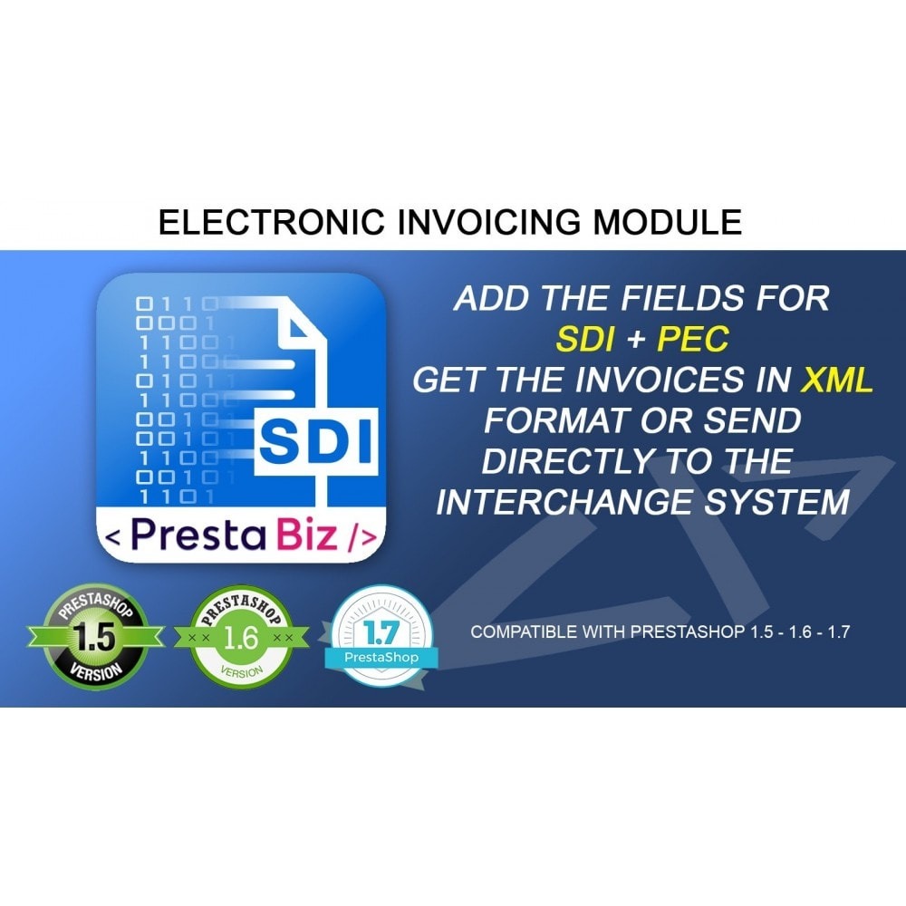 Electronic Invoice + SDI Module