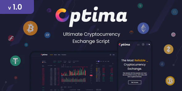 Optima - Cryptocurrency Exchange Script.- Bitcoin - Ethereum