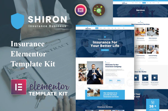 Shiron - Insurance Elementor Template Kit