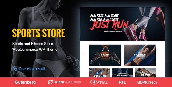 Sports Store - Sports Clothes - Fitness Equipment Store WP Theme