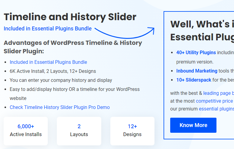 Timeline and History Slider Pro - Essential Plugin
