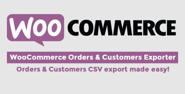 WooCommerce Orders - Customers Exporter