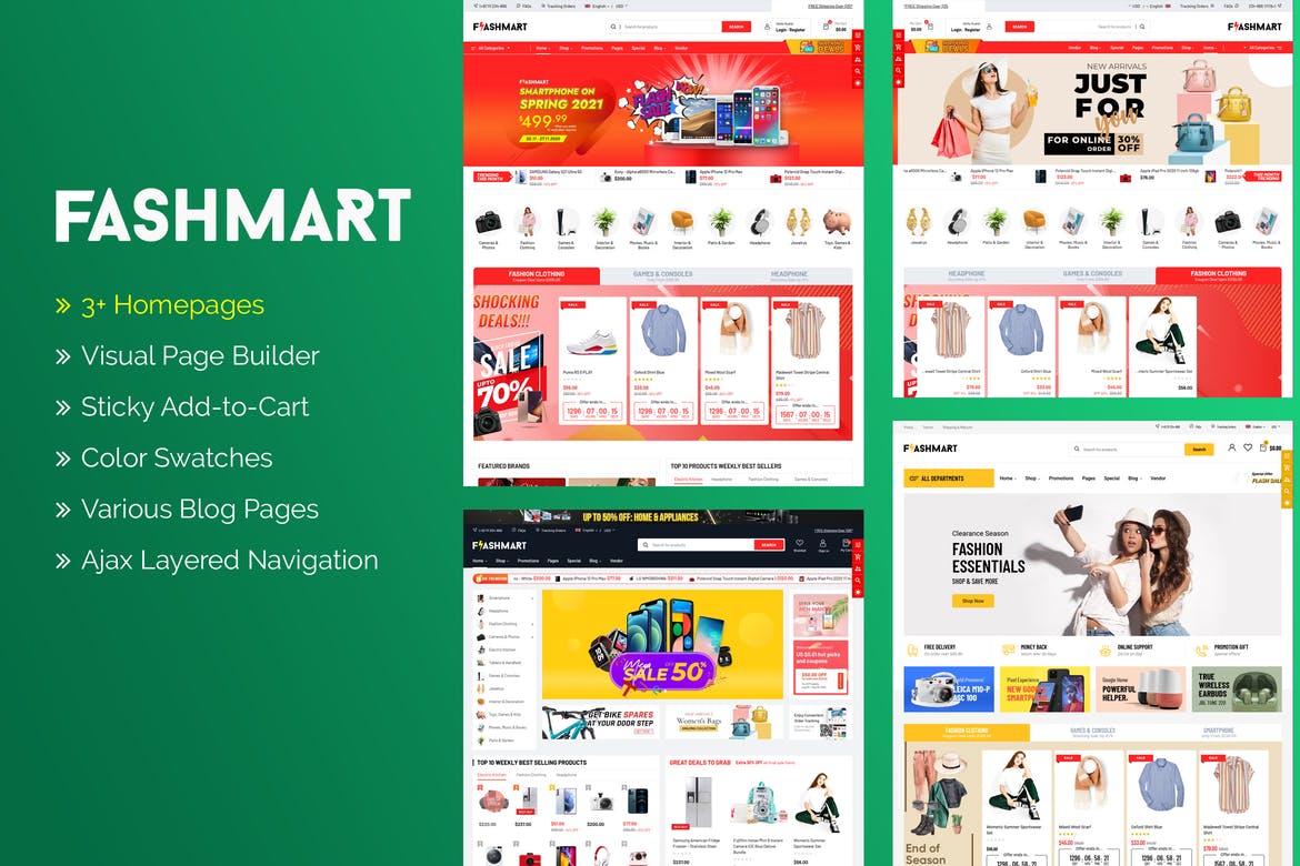 FlashMart - Responsive Multipurpose Sections Shopify Theme