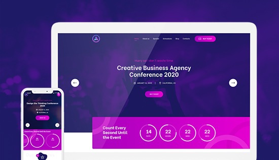 JA Event Camp - Template For Booking Events And Conferences Joomla