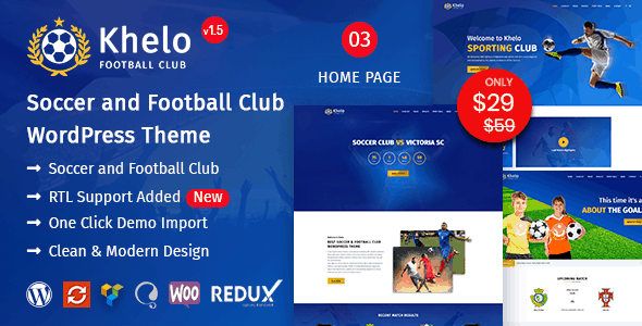 Khelo WordPress Football Theme