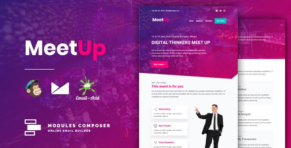 MeetUp - Event / Conference Responsive Email