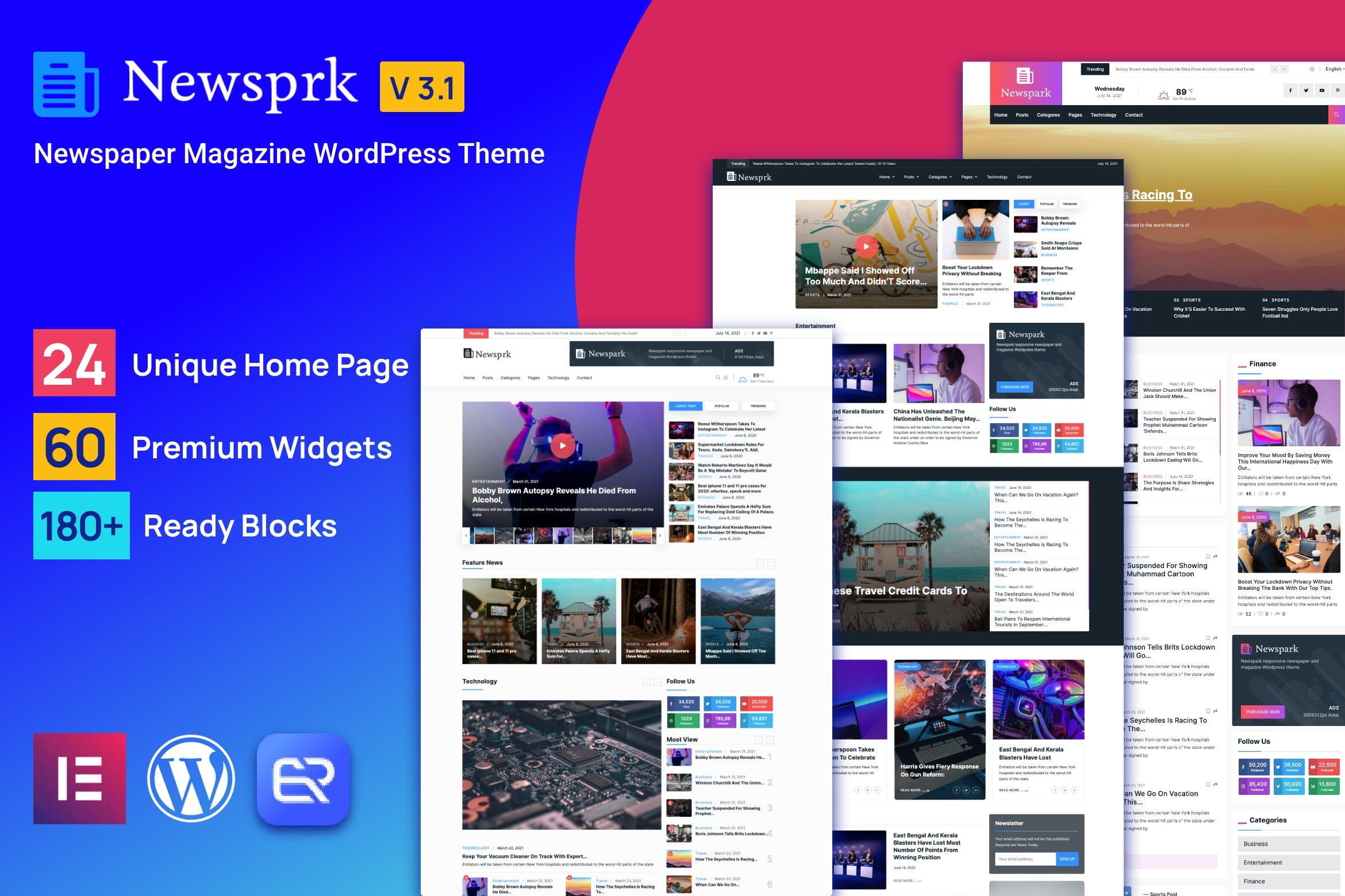 Newsprk - Newspaper WordPress Theme