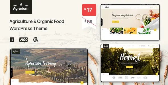 Agrarium Agriculture - Organic Food WordPress Theme