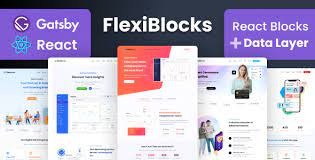 FlexiBlocks- React Gatsby Landing Page Templates