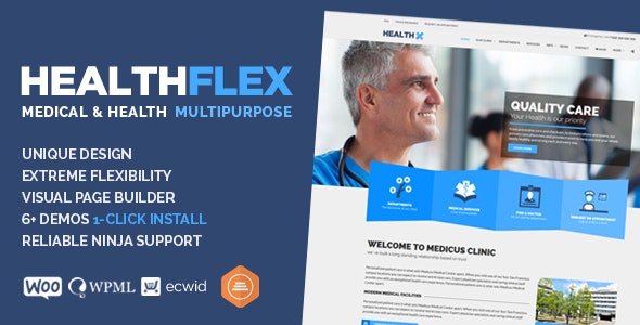 HEALTHFLEX - Doctor Medical Clinic - Health WordPress Theme